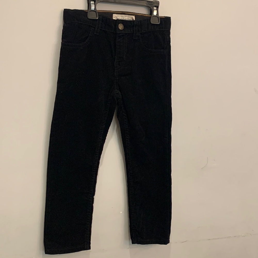 H&M L.O.G.G Boys Black Corduroy Pants Size 4/5